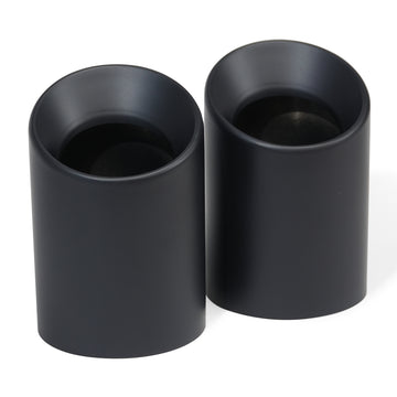 MODE Design 3.75" (98mm) Angle Cut Slip On Exhaust Tips High-Temp Coated Matte Black for BMW 535i F10 F11 640i F06 F12 F13 320i 330i 330e G20 G21 inc. xDrive & Diesel - MODE Auto Concepts