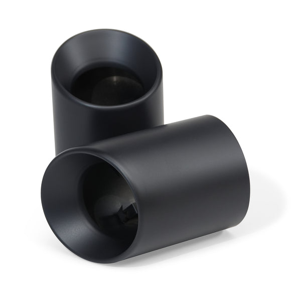 MODE Design 3.75" (98mm) Angle Cut Slip On Exhaust Tips High-Temp Coated Matte Black for BMW 535i F10 F11 640i F06 F12 F13 320i 330i 330e G20 G21 inc. xDrive & Diesel - MODE Auto Concepts