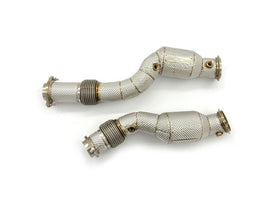 MODE Design Catted w. Heatshield Downpipe X3M F97 X4M F98 S58 - 0