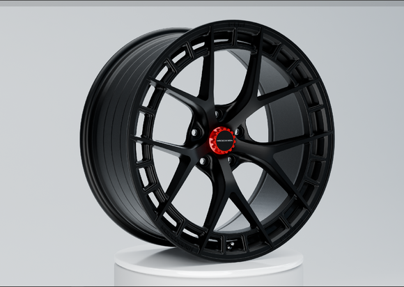 MODE Design™ FR-1 Forged Wheels Track-Spec Black Set for BMW 3 4 Series inc. 340i F30 F31 F34 440i F22 F23 F26 - MODE Auto Concepts