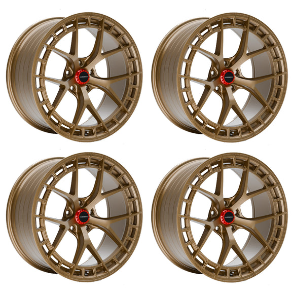 MODE Design FR-1 Forged Wheels Hyper Bronze Set for BMW M5 F10 F90 M6 F06 F12 F13 M8 F91 F92 F93 - MODE Auto Concepts