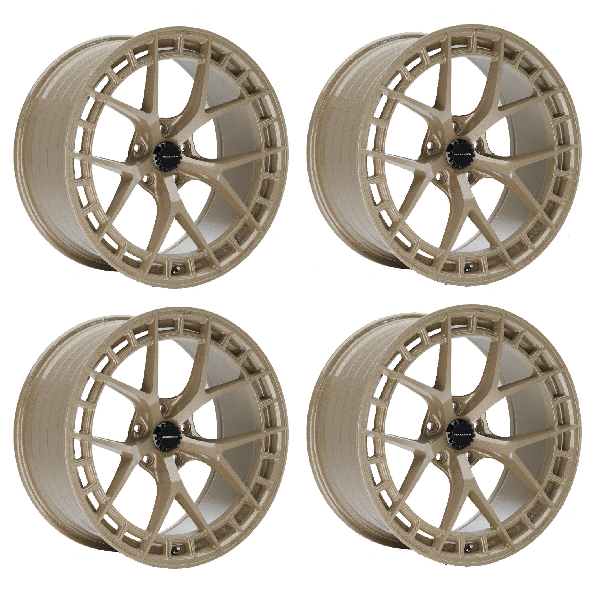 MODE Design FR-1 Forged Wheels Magnedyme Gold Set for BMW 1M E82