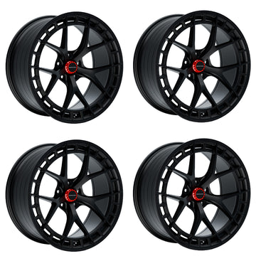 MODE Design FR-1 Forged Wheels Track-Spec Black Set for BMW M5 F10 F90 M6 F06 F12 F13 M8 F91 F92 F93 - MODE Auto Concepts