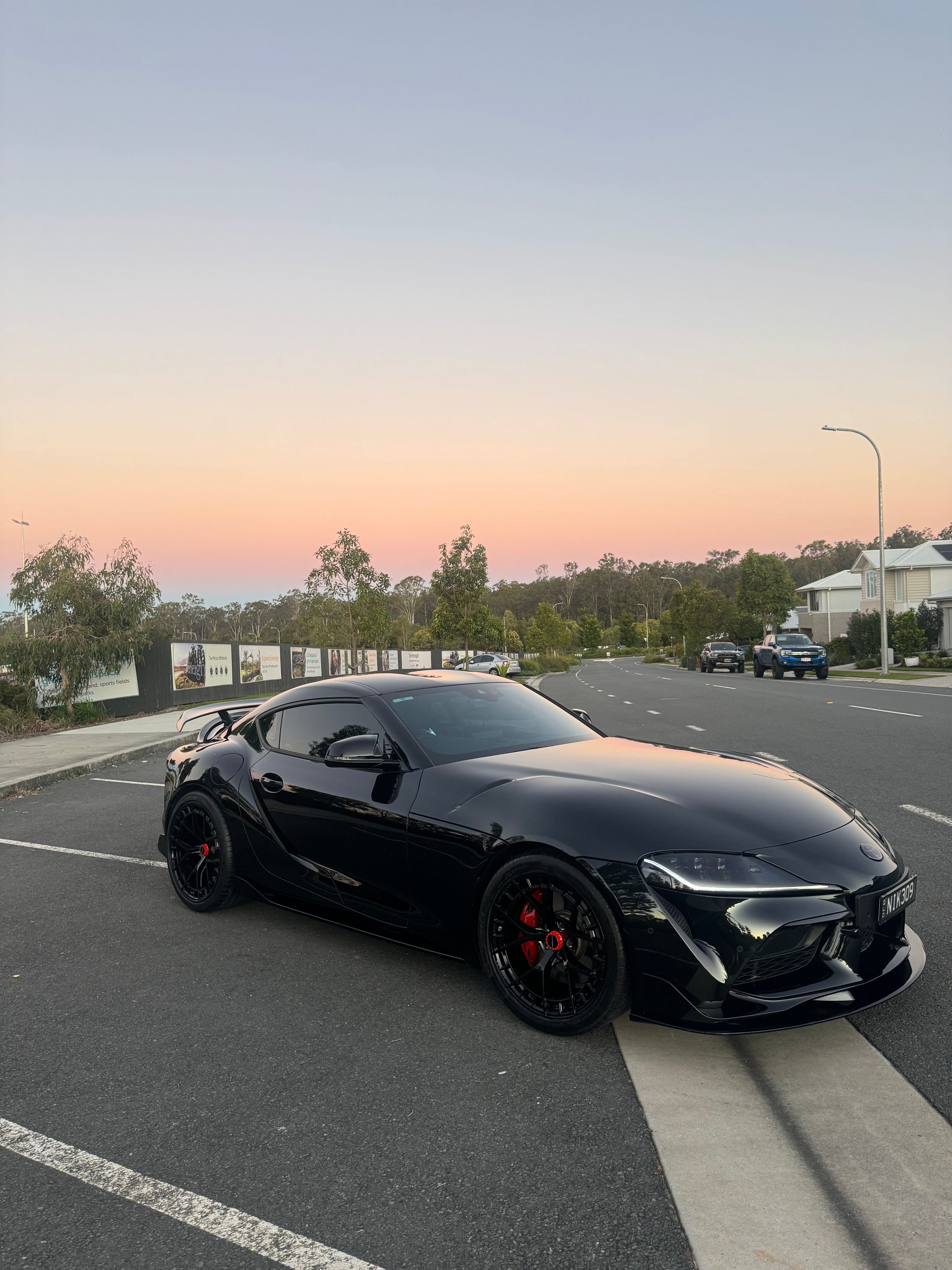 MODE Design FR-1 Forged Wheels Track-Spec Black set for Toyota Supra MK5 A90