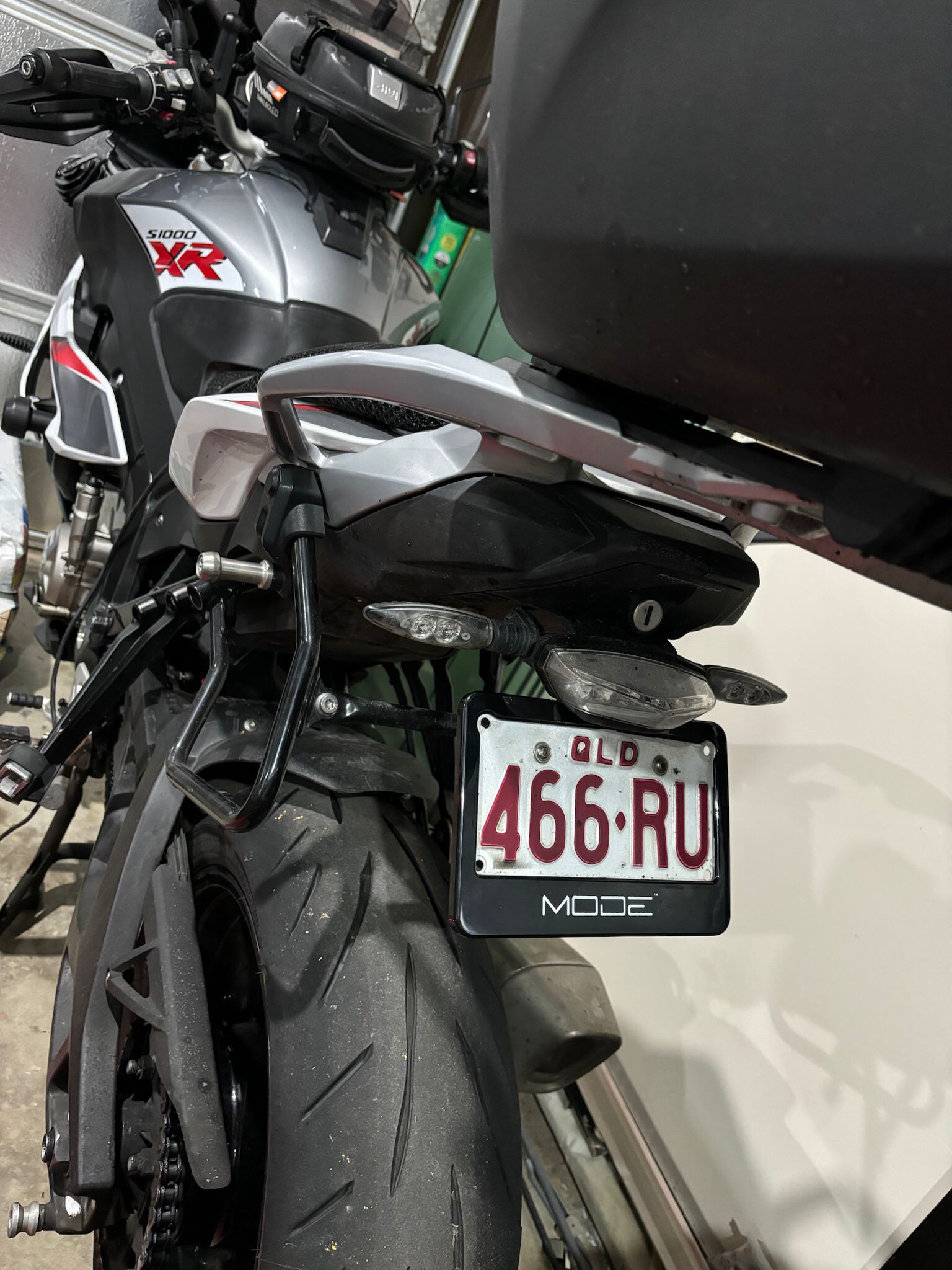 MODE Design Motorcycle License Number Plate Cover & Backing Plate Set