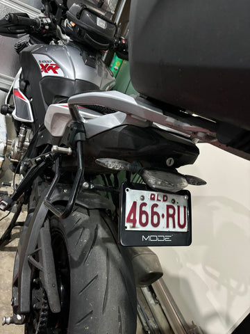 MODE Design Motorcycle License Number Plate Cover & Backing Plate Set - MODE Auto Concepts