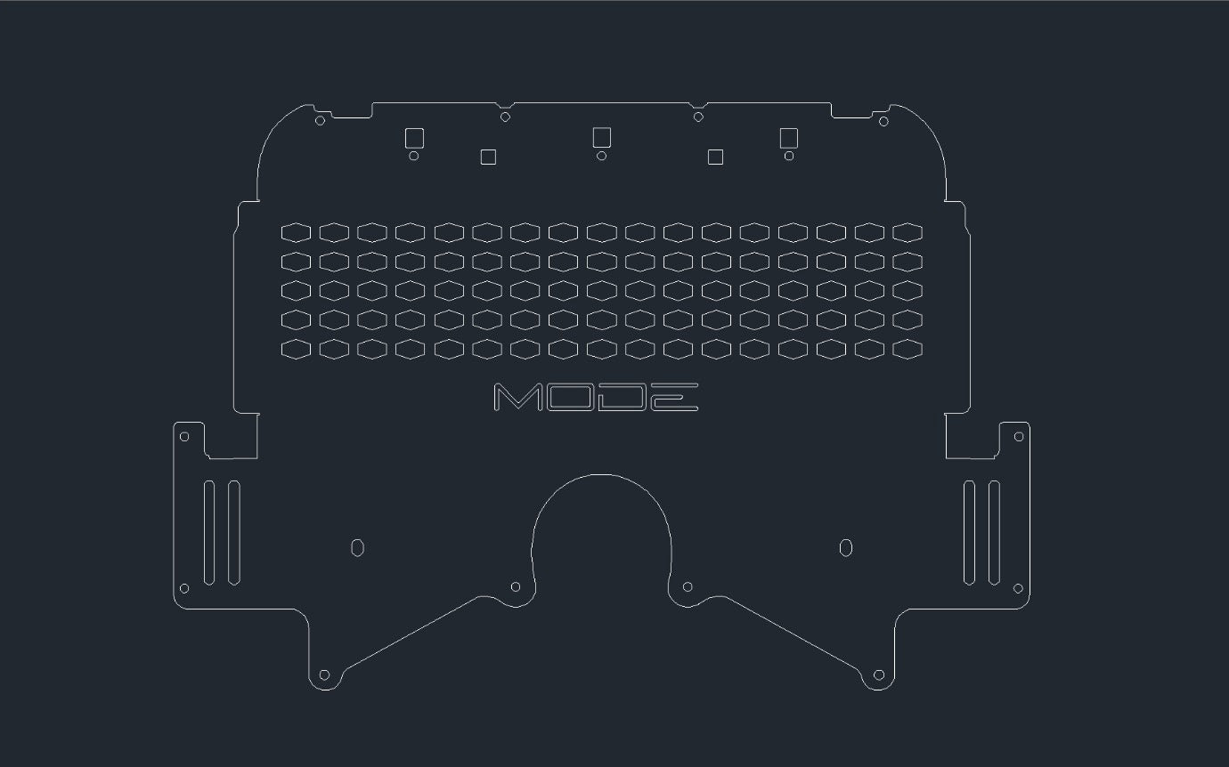 MODE Design Oil Cooler Skid Plate Guard Kit for BMW M3 F80 M4 F82 F83 & M2 F87 (inc. Competition)