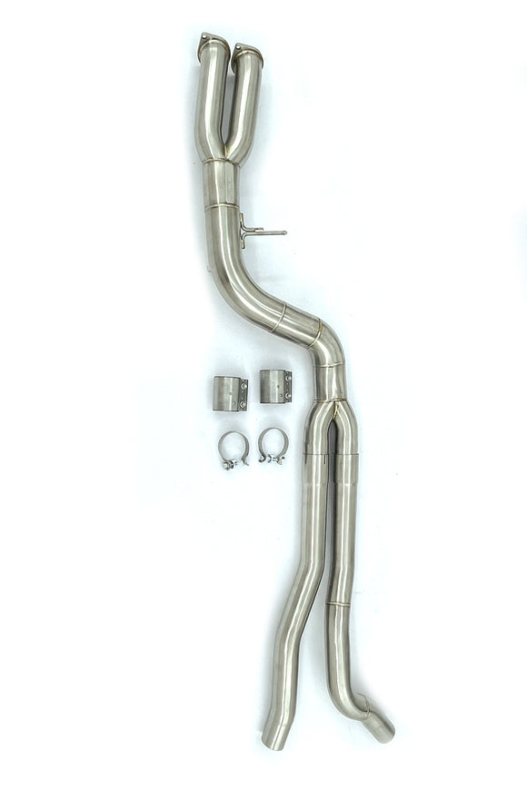 MODE Design Performance 3.5" Big Single Mid Pipe V2 for BMW M2 F87 Competition S55