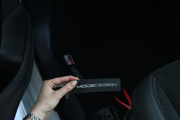 MODE DESIGN™ Rubber Key Tag Keychain Black