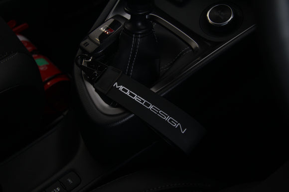 MODE DESIGN™ Rubber Key Tag Keychain Black