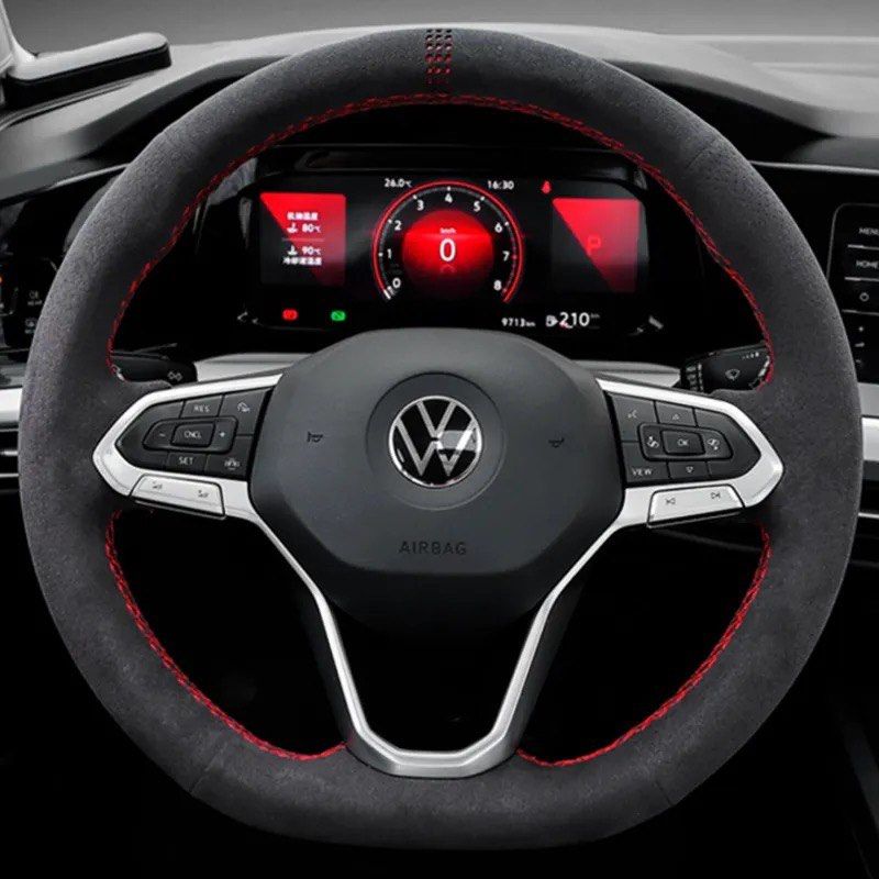 MODE DSG Paddles Custom Suede Steering Wheel Cover for VW Golf MK8 inc. GTI R - MODE Auto Concepts