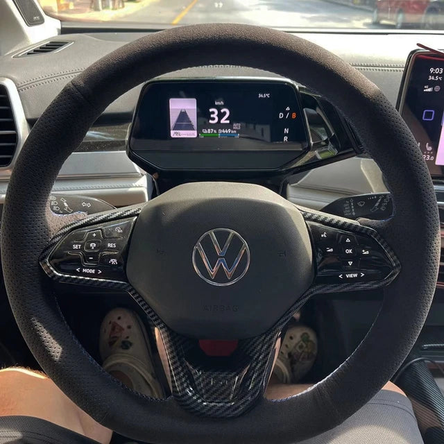 MODE DSG Paddles Custom Alcantara Steering Wheel Cover for VW Golf MK8 inc. GTI R - MODE Auto Concepts