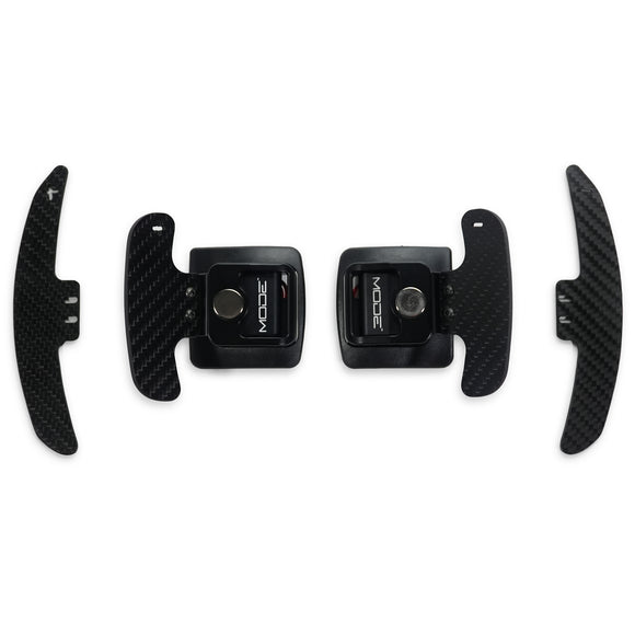 MODE Design Magnetic GT3 Style Carbon Fiber Full Replacement Paddle Shifters (OEM Fit) for BMW E-Series 1 & 3 Series 135i E82 E88 335i E90 E91 E92 E93 LCI - MODE Auto Concepts