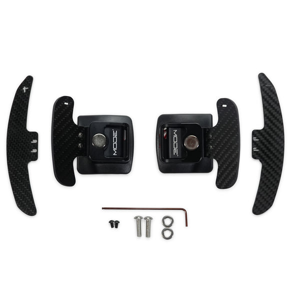 MODE Design Magnetic GT3 Style Carbon Fiber Full Replacement Paddle Shifters (OEM Fit) for BMW E-Series 1 & 3 Series 135i E82 E88 335i E90 E91 E92 E93 LCI - MODE Auto Concepts
