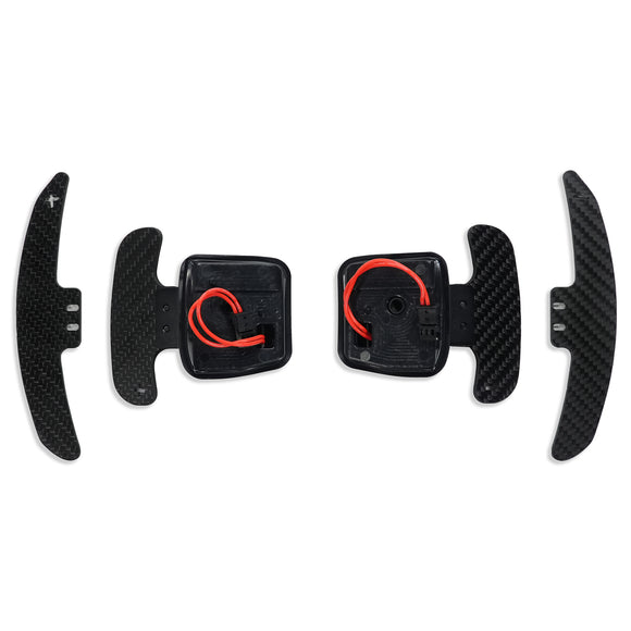 MODE Design Magnetic GT3 Style Carbon Fiber Full Replacement Paddle Shifters (OEM Fit) for BMW M3 E90 E92 E93 & X5M E70 X6M E71 - MODE Auto Concepts