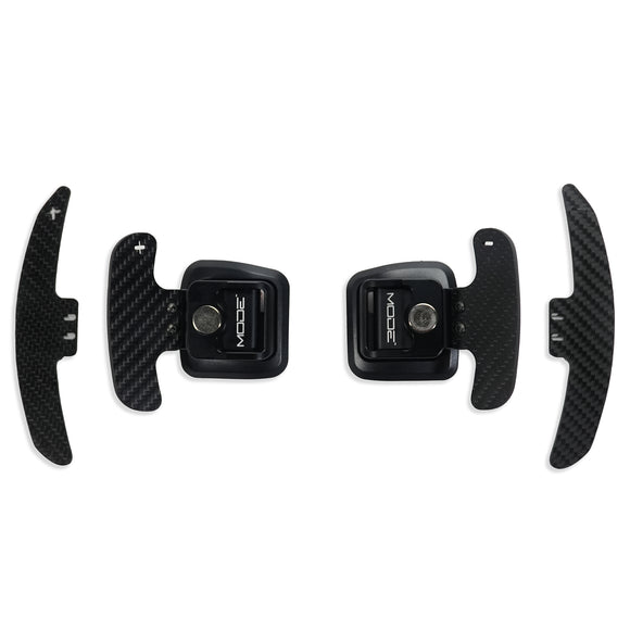 MODE Design Magnetic GT3 Style Carbon Fiber Full Replacement Paddle Shifters (OEM Fit) for BMW M3 E90 E92 E93 & X5M E70 X6M E71 - MODE Auto Concepts