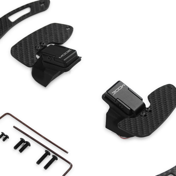MODE Design Magnetic GT3 Style Carbon Fiber Full Replacement Paddle Shifters (OEM Fit) for VW Golf MK8 GTI & R-Line Models (inc. CC, Passat, Tiguan, Polo) (2021-Present) - MODE Auto Concepts