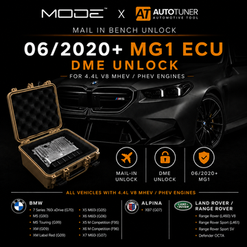 MODE x AutoTuner BMW S68 DME Mail-In Bench Unlock Service – M5 G90 G99 X5 G05 X6 G06 X7 G07 XM G09 760i G70