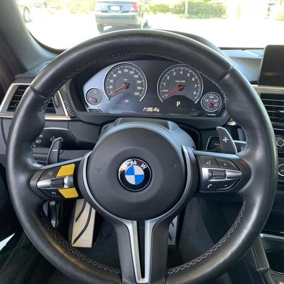 MODE Yellow M1/M2 Steering Wheel Button for BMW M2 F87 M3 F80 M4 F82 M5 F10 M6 F06 F12 F13 X5M F85 X6M F86 - MODE Auto Concepts