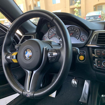 MODE Yellow M1/M2 Steering Wheel Button for BMW M2 F87 M3 F80 M4 F82 M5 F10 M6 F06 F12 F13 X5M F85 X6M F86 - MODE Auto Concepts