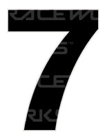 Track Day 280mm Black Number Zero to Nine [0-9] Sticker / Decal Motorsport Australia CAMS Approved - MODE Auto Concepts