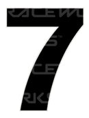 Track Day 280mm Black Number Zero to Nine [0-9] Sticker / Decal Motorsport Australia CAMS Approved - MODE Auto Concepts