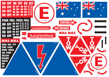Track Day Sticker / Decal Sheet Motorsport Australia CAMS Approved - MODE Auto Concepts