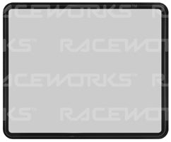 Track Day White Door Number Box (suits 280mm numbers) Sticker / Decal Motorsport Australia CAMS Approved - MODE Auto Concepts