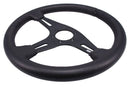 Motorsport Steering Wheel 194 Black Leather 350mm Flat - MODE Auto Concepts
