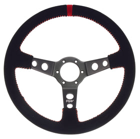 Motorsport Steering Wheel 196 Black Suede 350mm Deep Dish - MODE Auto Concepts