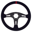Motorsport Steering Wheel 195 Black Suede 350mm Flat - MODE Auto Concepts
