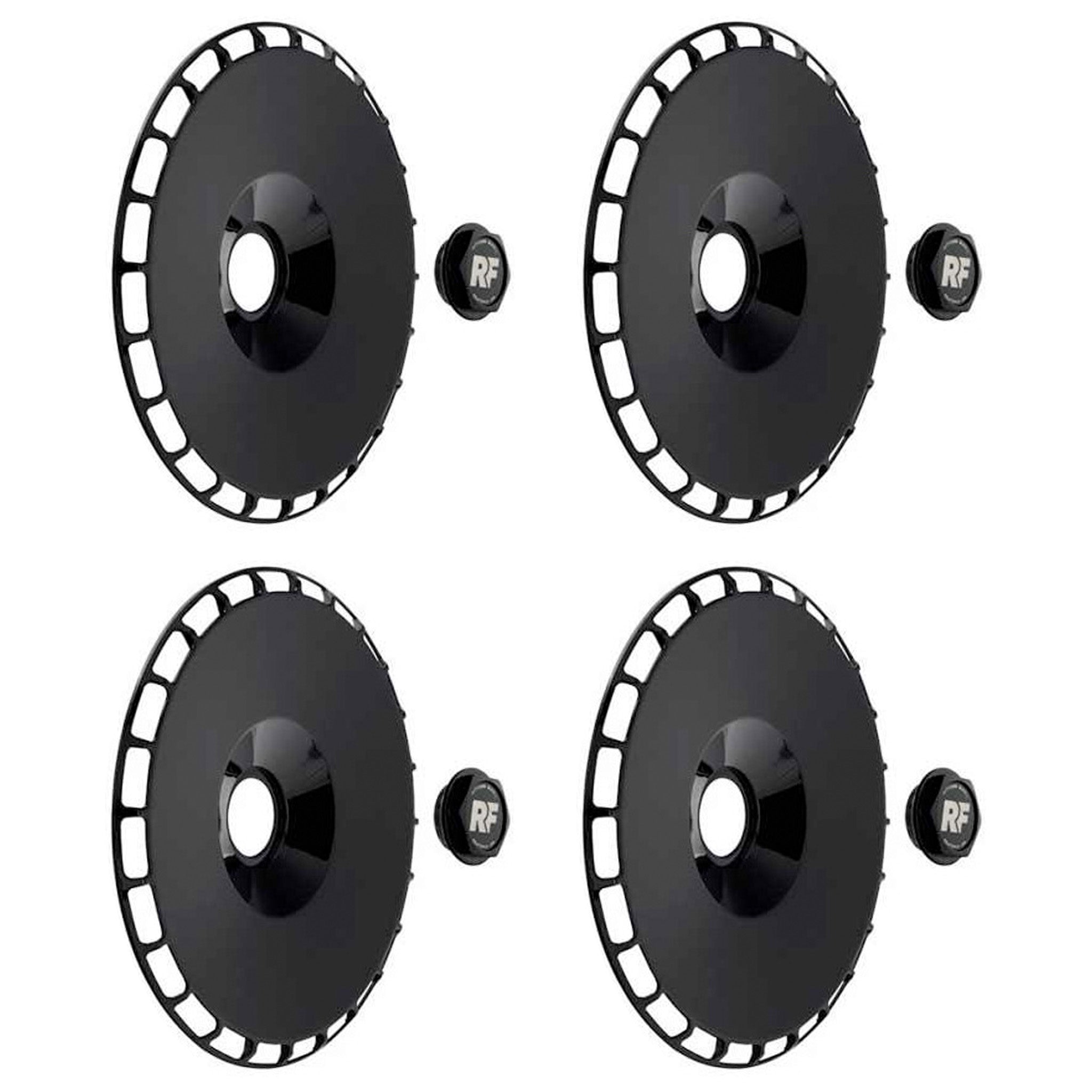 Rotiform 18" AeroDisc & Hex Nut Kit Black (Suit LAS-R, RSE)