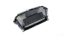 Exon RS3 Style Black Honeycomb Grille for Audi A3/S3 (8V) PFL 2014-2016 - MODE Auto Concepts