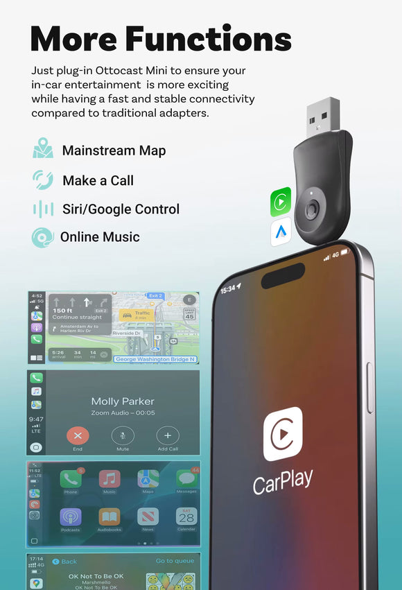 VOLT Auto Wireless CarPlay & Android Adapter (Convert Wired to Wireless) - MODE Auto Concepts