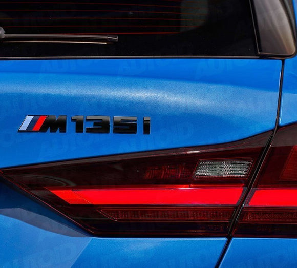 Genuine BMW M135i Gloss Black Badge Trunk Emblem for 1-Series M135i F40 - 0