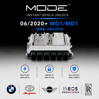 MODE™ Instant Bench Unlock Service for MDG1 BOSCH BMW DDE8/DME8 Locked 06/2020-Current S58 S63 B46 B48 B58 N63 G Series DME ECU