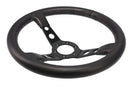 Motorsport Steering Wheel 196 Black Leather 350mm Deep Dish - MODE Auto Concepts