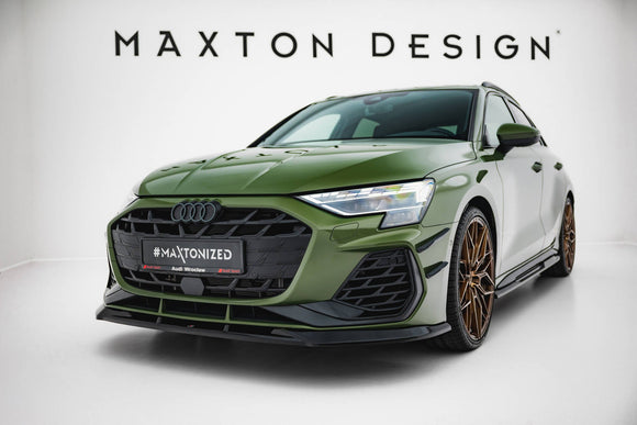 Maxton Design Front Splitter for V.1 Audi S3 / A3 S-line Sportback / Sedan 8Y Facelift