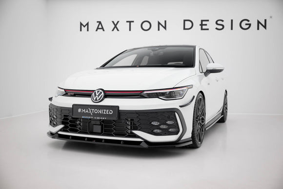 Maxton Design Front Splitter for V.2 Volkswagen Golf GTI / GTE / R-Line Mk8 Facelift