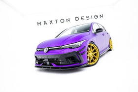 Maxton Design Front Splitter for V.2 Volkswagen Golf R Mk8.5 Facelift