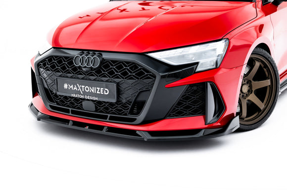 Maxton Design Front Splitter for V.3 Audi RS3 Sedan / Sportback 8Y Facelift