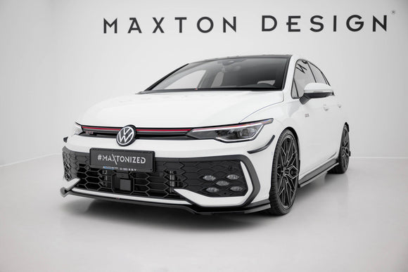 Maxton Design Front Splitter for V.3 Volkswagen Golf GTI / GTE / R-Line Mk8 Facelift