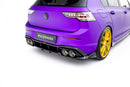 Maxton Design Rear Splitter (with vertical bars) V.1 Volkswagen Golf R Mk8 / Mk8.5 Facelift