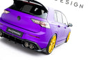 Maxton Design Rear Splitter (with vertical bars) V.1 Volkswagen Golf R Mk8 / Mk8.5 Facelift