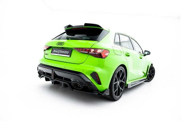 Maxton Design Rear Splitter (with vertical bars) V.3 Audi RS3 Sportback 8Y Facelift