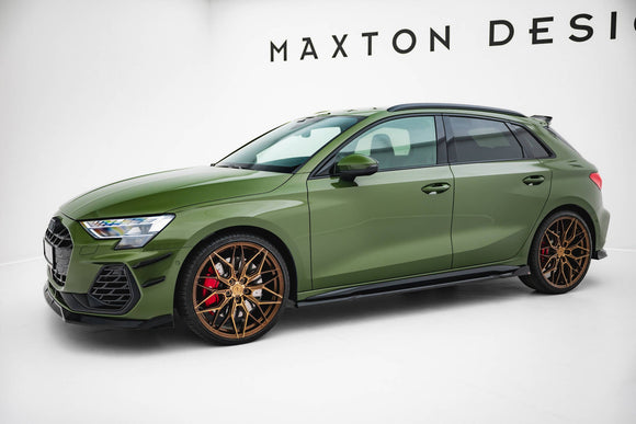 Maxton Design Side Skirts Diffusers V.3 Audi S3 / A3 S-line Sportback / Sedan 8Y Facelift