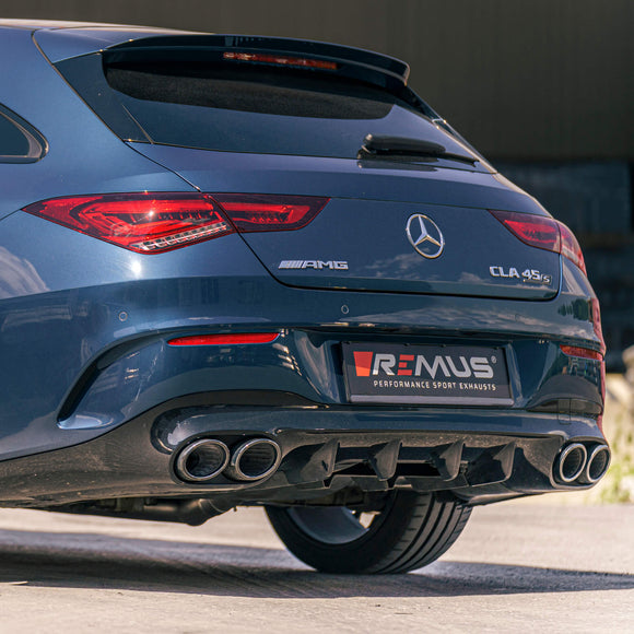 REMUS Performance Exhaust System Axle-Back-Exhaust-System, AMG CLA 45 S incl. (ECE-) approval - MODE Auto Concepts
