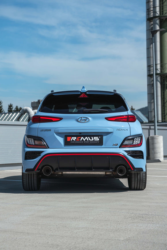 REMUS Performance Exhaust System Axle-back exhaust system for Hyundai Kona N L/R dual with (EC-) approval - MODE Auto Concepts