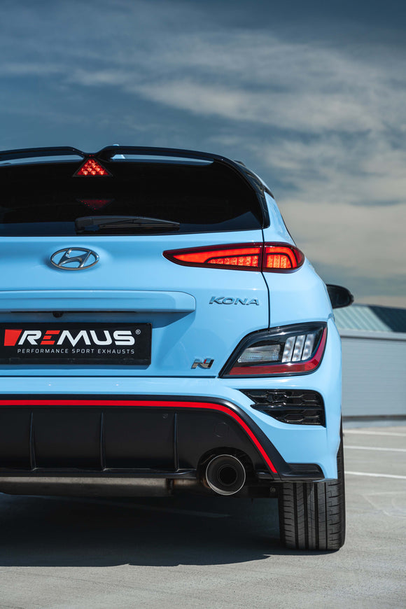 REMUS Performance Exhaust System Axle-back exhaust system for Hyundai Kona N L/R dual with (EC-) approval - MODE Auto Concepts