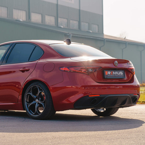 REMUS Performance Exhaust System Axle-back exhaust system L/R for Alfa Romeo Giulia Veloce, incl. EC homologation - MODE Auto Concepts